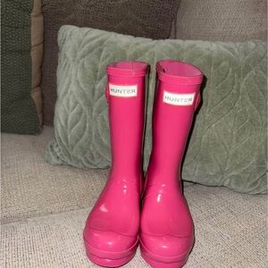 Girls Hunter Pink Rain Boots